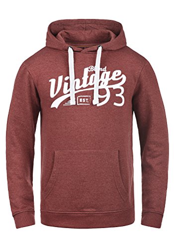 BLEND Vince - Sudaderas con capucha para Hombre, tamaño:L;color:Andorra Red (73811)