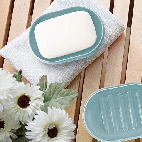 Bligli - Caja de jabón para Viajes, 2 Paquetes, Viajes, campamentos y Almacenamiento (Verde)