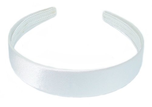 Bling En Línea (2,5cm, cubierto Alice Diadema. (Blanco)