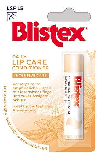 Blistex Daily Lip Care Conditioner, bálsamo de labios, para labios agrietados, secos, apagados, 4,25 g, 1 unidad