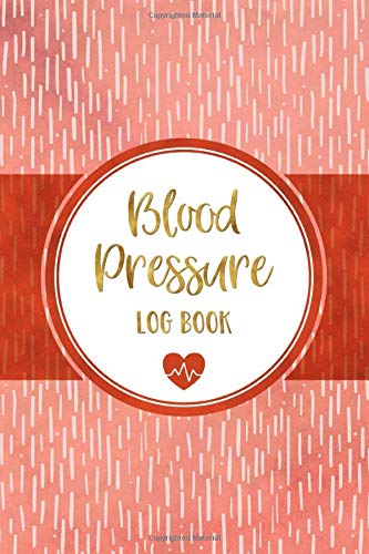 Blood Pressure Log Book: Tracking Blood Pressure Made Easy (Red Coral & Gold Edition)
