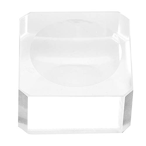 Bloque de vidrio, soporte de pestañas postizas de salud duradera, tienda de belleza firme para maquilladores caseros(3cm large glass block)