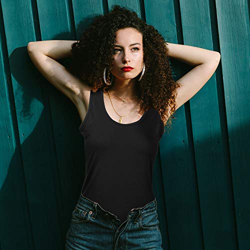 Blulu Conjunto de Disfraces de los 80, Camiseta con Hombros Descubiertos y Rejilla Guantes sin Mangas Pendientes Collar (Negro, XL)