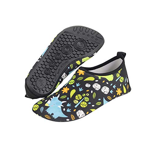 Bmeigo Zapatos de Agua Calcetines Descalzos de Aguamarina de Secado rápido para Niñas Niños Piscina de Playa Natación para Buceo Surf Yoga Ejercicio Zapatos para Interiores