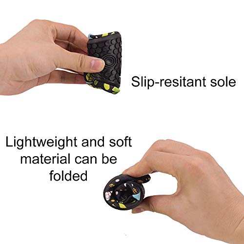 Bmeigo Zapatos de Agua Calcetines Descalzos de Aguamarina de Secado rápido para Niñas Niños Piscina de Playa Natación para Buceo Surf Yoga Ejercicio Zapatos para Interiores