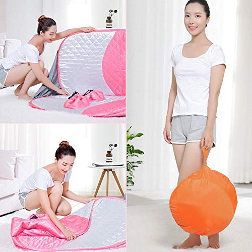 BNMMJ Caja de sauna de sudor adelgazante, Sauna de vapor portátil el hogar, Caja de sauna plegable Caja de sauna Bolsa de vapor de cuerpo entero Evaporación de sudor Máquina fumigación de sudor azul1