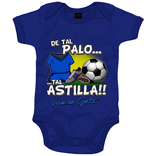 Body bebé De tal palo tal astilla Getafe fútbol - Azul Royal, 12-18 meses