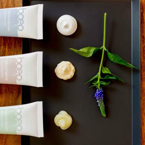 Boep Baby Cream - Crema hidratante 100% natural, rica para la cara y el cuerpo con aceite de almendra y manteca de karité – Desarrollado por un médico y madre (50 ml)