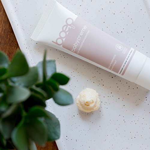Boep Baby Cream - Crema hidratante 100% natural, rica para la cara y el cuerpo con aceite de almendra y manteca de karité – Desarrollado por un médico y madre (50 ml)