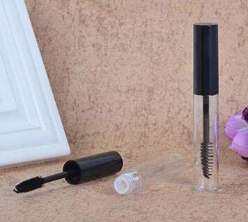 Boheng Boheng 10ml tubo de rímel vacío rímel tubo de rímel transparente frasco contenedor de rímel con inserto de goma y embudo para aceite de ricino