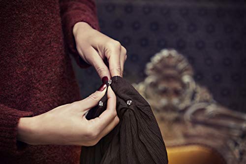 Boho Spirit Headwear Espectacular Turbante Sapphire con su Banda Amovible y Ajustable - Disponible en Dos Estampados (Mosaico Vintage)