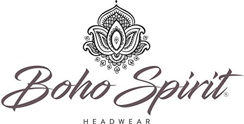 Boho Spirit Headwear Espectacular Turbante Sapphire con su Banda Amovible y Ajustable - Disponible en Dos Estampados (Mosaico Vintage)