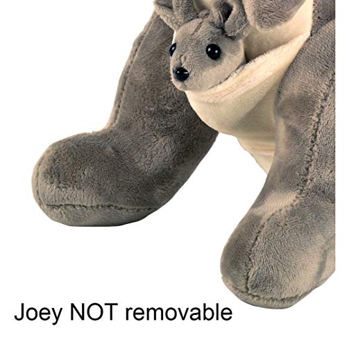 BOHS Australia Canguro con Bufanda Padres Juguete Familiar Peluche Suave Animales de Peluche - 30 cm Altura