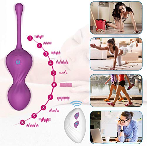 Bolas Chinas de Suelo Pelvico AL'OFA Kegel Balls Kit de Entrenamiento Muscular Pélvico Ejecitador Suelo Pelvico para Ejercicos Kegel Morado