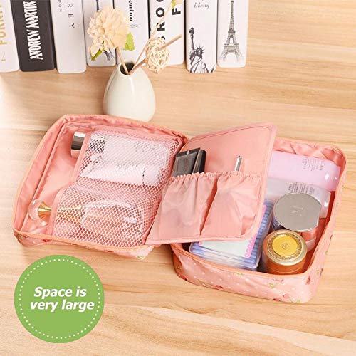 Bolsa de almacenamiento de bolsillo con organizador de cosméticos de maquillaje con cremallera de nailon para mujer y hombre, neceser de viaje, neceser Kits de neceser 26-A-