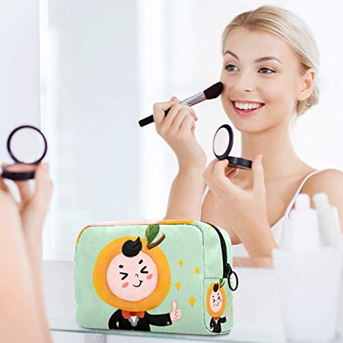 Bolsa de brochas de maquillaje personalizables, bolsas de aseo portátiles para mujeres, bolso de cosméticos, organizador de viaje, color almendra