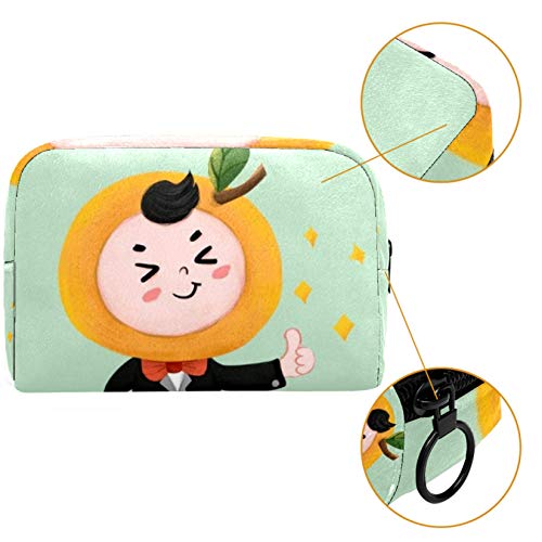 Bolsa de brochas de maquillaje personalizables, bolsas de aseo portátiles para mujeres, bolso de cosméticos, organizador de viaje, color almendra