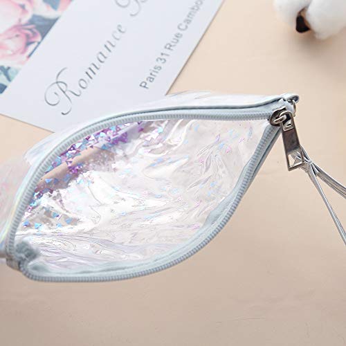 Bolsa de Cosméticos Organizador Yesmile Colorido y Transparente Bolsa de Maquillaje portátil Bolsa de cosméticos y artículos de Aseo para Viajes