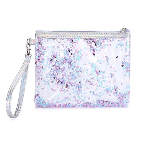 Bolsa de Cosméticos Organizador Yesmile Colorido y Transparente Bolsa de Maquillaje portátil Bolsa de cosméticos y artículos de Aseo para Viajes