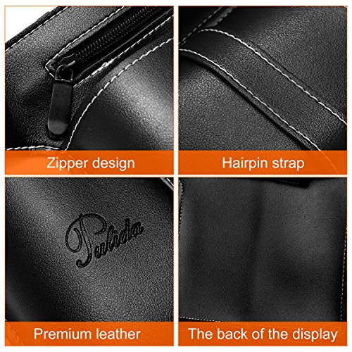 Bolsa De Peluquería Cinturón Bolsa De Herramientas De Maquillaje Profesional Multifunción Bolsa De Peluquería Kit De Tijeras Para El Cabello Bolsa Tijeras Cepillos Almacenamiento (Negro)