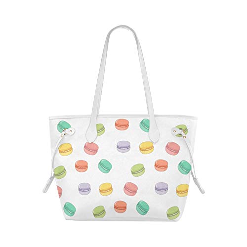 Bolsa de trabajo Tote Pink Macaron Sweet Gift Totes Bag Cool Bandolera de gran capacidad Resistente al agua con asa duradera