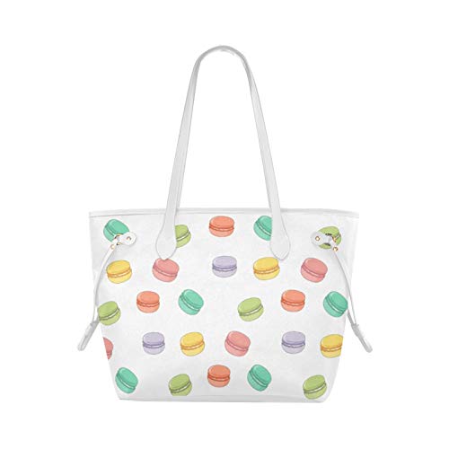 Bolsa de trabajo Tote Pink Macaron Sweet Gift Totes Bag Cool Bandolera de gran capacidad Resistente al agua con asa duradera