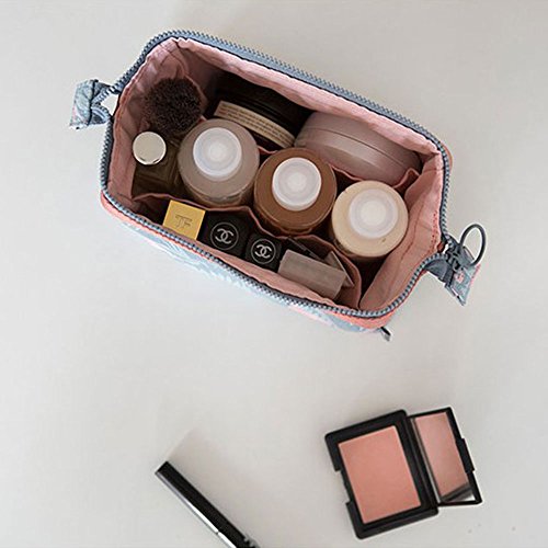 Bolsa para cosméticos MLMSY, versátil, portátil y muy espaciosa, ideal para mujeres y niñas flamingo