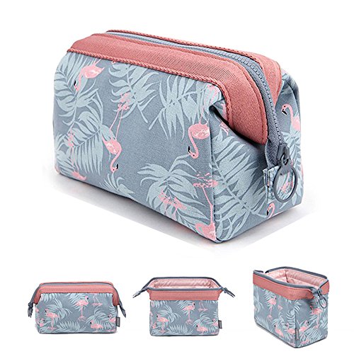 Bolsa para cosméticos MLMSY, versátil, portátil y muy espaciosa, ideal para mujeres y niñas flamingo
