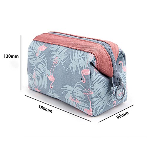 Bolsa para cosméticos MLMSY, versátil, portátil y muy espaciosa, ideal para mujeres y niñas flamingo