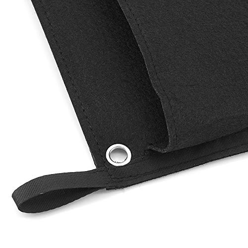 Bolsas de siembra Colgante de Pared 2 Piezas 4 Bolsillos Bolsas de Cultivo de siembra Vertical para decoración de Jardines