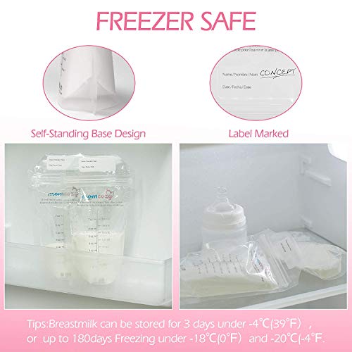 Bolsas Leche Materna para el Almacenamiento Pre-Esterilizadas - Bolsas de Ahorro de Leche Materna a Prueba de Fugas – Libre de BPA – Contenedores de Leche de Momcozy