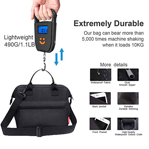 Bolsas Térmica Porta Alimentos,esafio 12L Gran Capacidad de Bolsas para Llevar Comida Trabajo Oficina Picnic Camping Fiesta Excursión Playa Viaje Color Negro