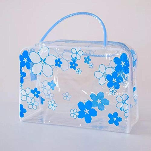 Bolso De Cosméticos Bolsa De Cosméticos PVC Flor Clara Bolsa De Cosméticos Almacenamiento De Viaje Al Aire Libre Transparenwaterproof Wash Bath Makeup Bag Organ