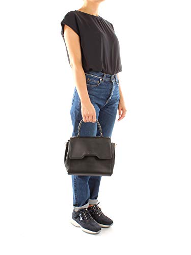 Bolso de mano Lancaster Irene en piel negra