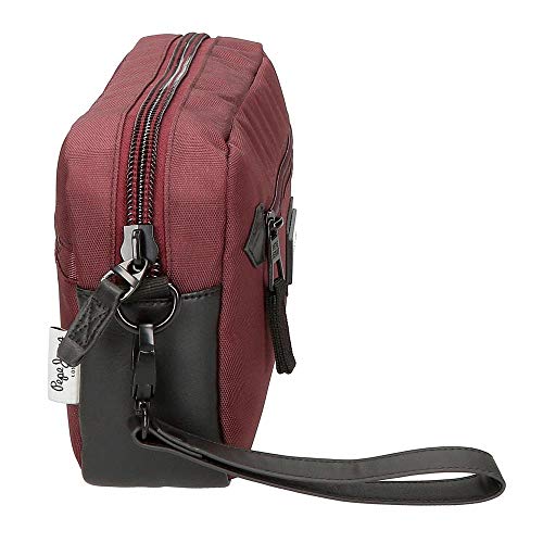 Bolso de Mano Pepe Jeans Lambert Burdeos, 24 cm