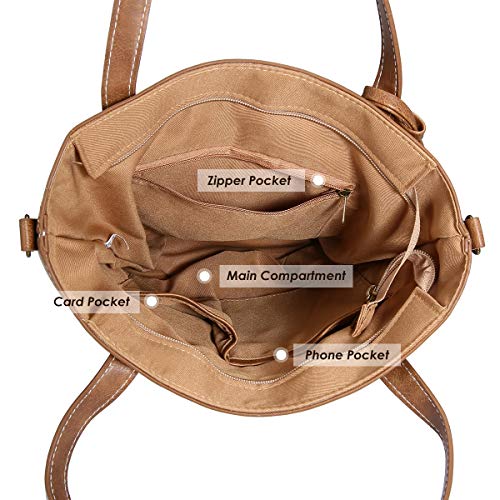 Bolso de Playa de Paja, JOSEKO Bolso de Punto para Mujer Bolso de Mimbre Bolso con manijas de Cuero Adecuado para Compras navideñas Compras Playas y Uso Diario Informal