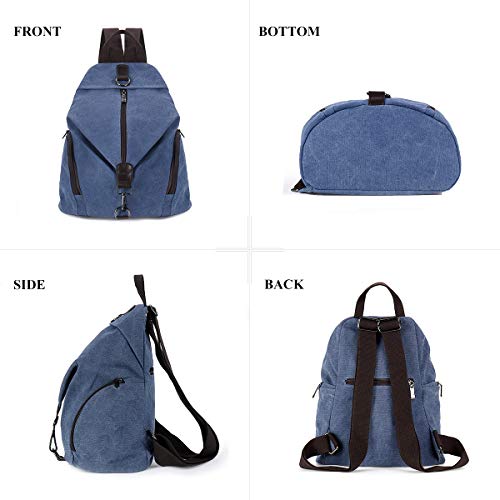 Bolso Mochila Mujer Casual Pequeña Mochilas Mujer Antirrobo, JOSEKO Señoras Bolsa de Viaje Bolsa de Escuela Bolsa Vintage Bolsa de Gran Capacidad Informal para Viajes Senderismo Regalo Mujer