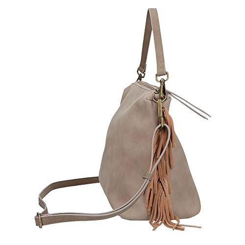 Bolso Pepe Jeans Fringe Taupe