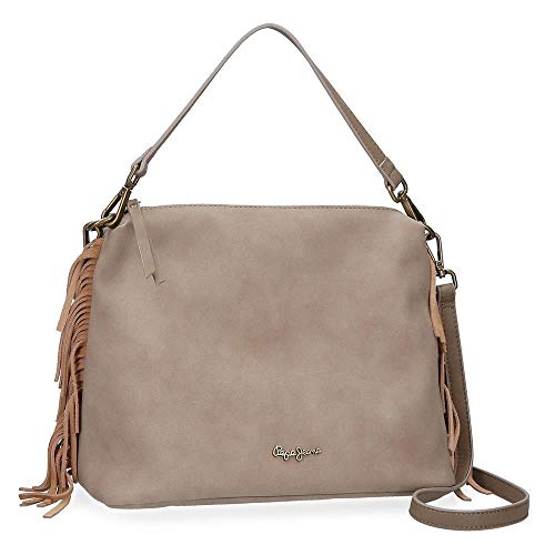 Bolso Pepe Jeans Fringe Taupe