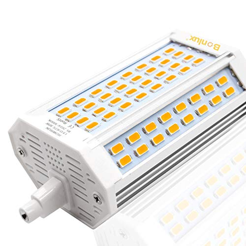Bonlux 30W Bombilla LED R7S Regulable 118MM con 3000 Lumenes, Blanco Cálido 3000K, Reemplazo de 200-300W Hálogena Bombilla