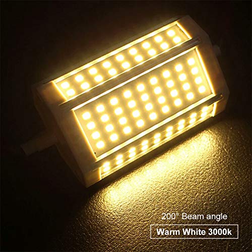 Bonlux 30W Bombilla LED R7S Regulable 118MM con 3000 Lumenes, Blanco Cálido 3000K, Reemplazo de 200-300W Hálogena Bombilla