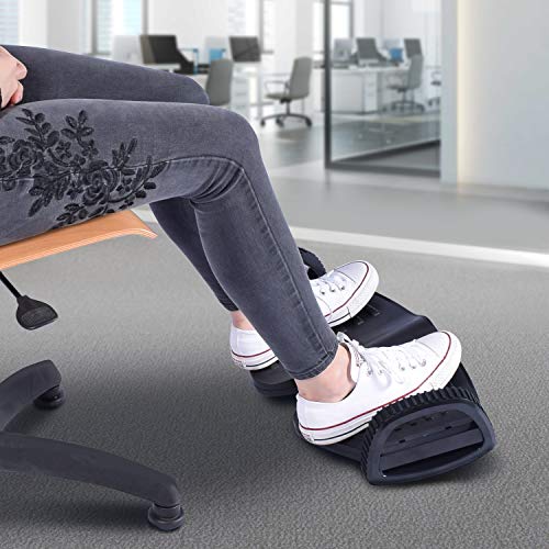 Bonmedico Svingo Reposapies de Oficina Balancín - Reposapiés ergonómico, Antideslizante y con Capacidad para Meserse. Reposa Pies para Activar los Músculos de Las Piernas al Sentarse