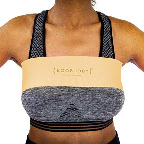 Booband Boobuddy Sujetador Deportivo para Mujer - Yoga Fitness Top para Correr, Entrenar y Hacer Ejercicio - Parte Superior Ajustable y Cómoda - Previene Lesiones y Mejora la Postura - Tamano: M