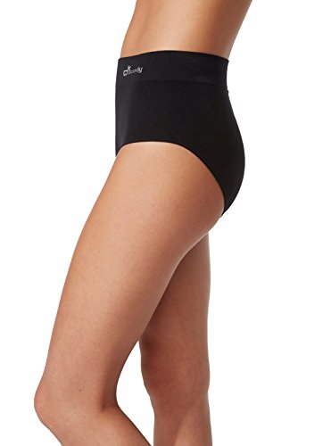 Boody Organic Bamboo EcoWear - Breve para mujer, color negro