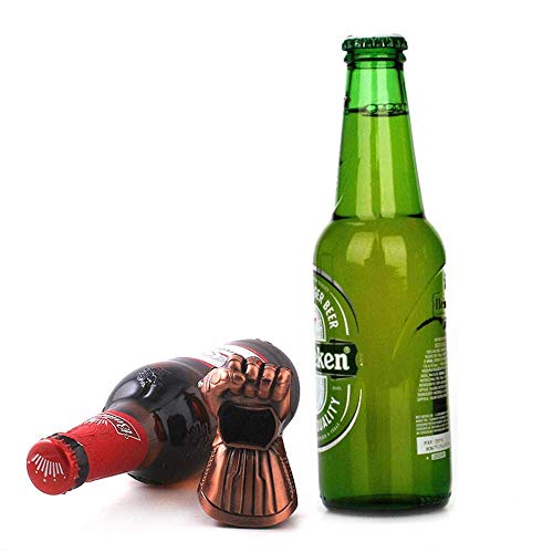 boogift Abrebotellas Abrido,Thanos Gauntlet Abridor Botellas,Abridor de Botellas de Cerveza Thanos Genial Regalo para Hombre Accesorios de Bar