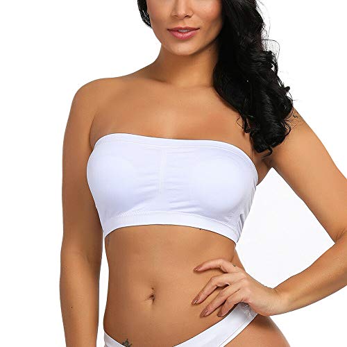 Boolavard Ladies Sexy Bandeau sin Tirantes sin Costura Boob Tubo Sujetador Estilo XXL: (42-44)