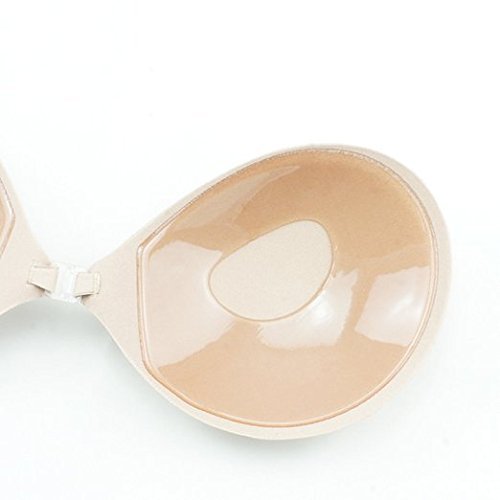 Boolavard® TM Auto Adhesivo Invisible Push-up sin Respaldo Sujetador del silicón sin Correas