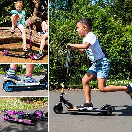 Bopster Patinete Plegable para niños - Azul Camuflaje