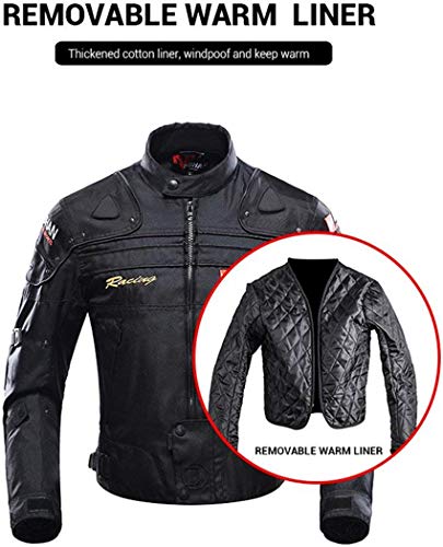 BORLENI Chaqueta de moto a prueba de viento motocicleta armadura de equipo de protección otoño invierno verano para hombre de toda estaciòn