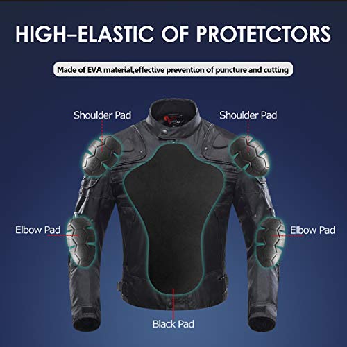 BORLENI Chaqueta de moto a prueba de viento motocicleta armadura de equipo de protección otoño invierno verano para hombre de toda estaciòn